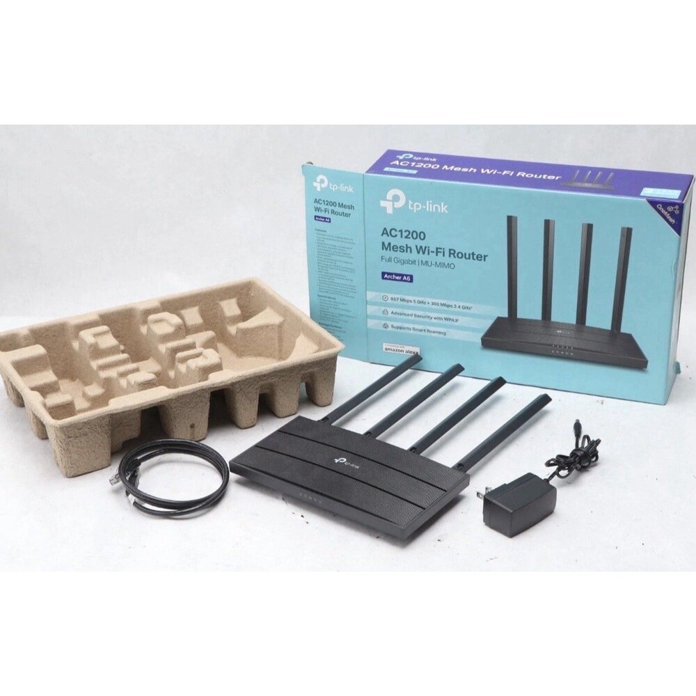 TP-Link AC1200 Gigabit WiFi Router (Archer A6) - Dual Band MU-MIMO Wireless S33